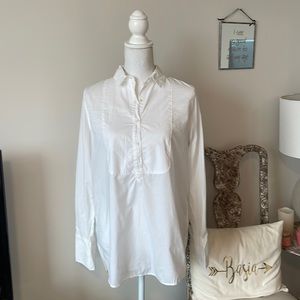 J. Crew half button up work top